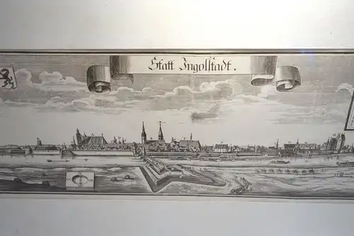 Kupferstich,Statt Ingolstadt,1701,Michael Wening