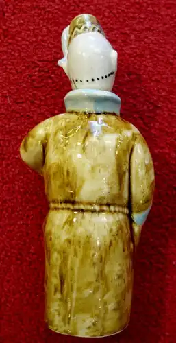 Porzellan,Flasche,Schlafrock,grotesk flask bottle decanter modernist Nippes .