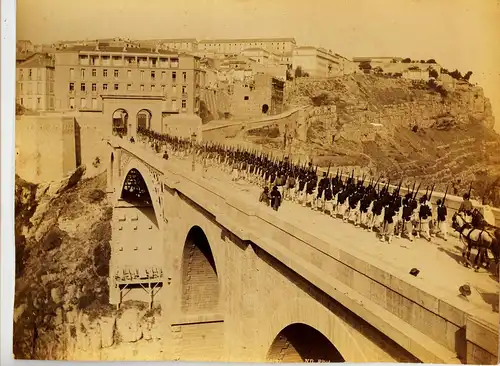 Fotografie, Original-Photo, gr. ca 1870, Algerien,Constantine, El Kantara