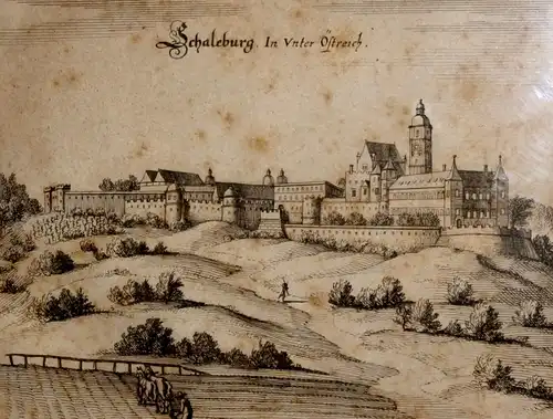 Radierung,Kupferstich, Schaleburg in Nieder-Österreich,Mathias Merian,1648