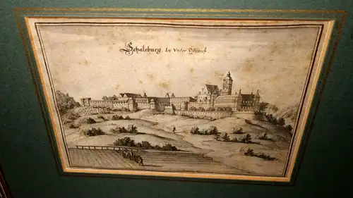 Radierung,Kupferstich, Schaleburg in Nieder-Österreich,Mathias Merian,1648