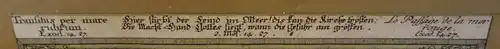 Grafik,Kupferstich,die Durchquerung des roten Meeres,um 1800