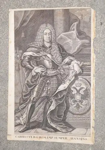 Grafik,Kupferstich,Carolus Vi. D. G. Rom. Imp. Semper Augustus,Kaiser Karl VI.