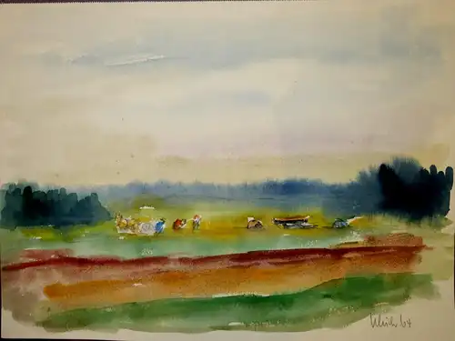 Aquarell,Ulrich,1964,Feldarbeit