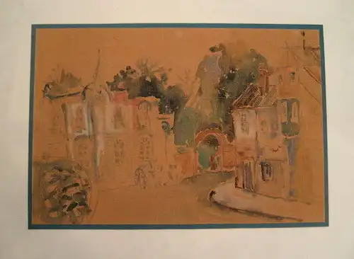 Aquarell,München,am Engl.Garten,ca.1945,Impressionismus