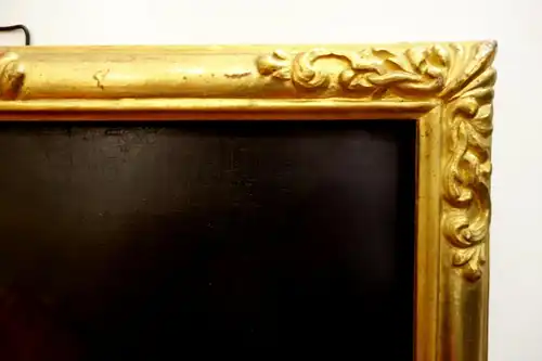 Ölbild auf Holz, Apostel,Hl. Petrus,?, 18 Jhrdt, Deutschland,vergoldeter Rahmen