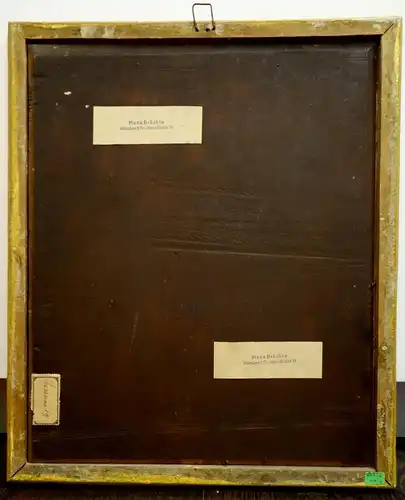 Ölbild auf Holz, Apostel,Hl. Petrus,?, 18 Jhrdt, Deutschland,vergoldeter Rahmen