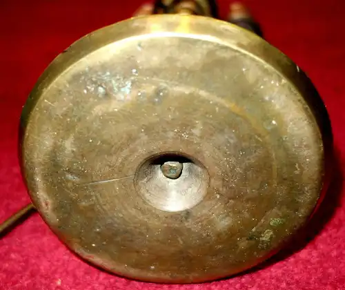 Tischlampe,Messing,ehm. dreiarmiger Kerzenleuchter,ca 1850