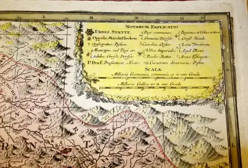 Landkarte,Bavaria,Pars Inferior,Matthäus Seutter,um1700,koloriert