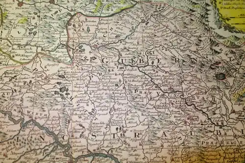 Landkarte,Bavaria,Pars Inferior,Matthäus Seutter,um1700,koloriert