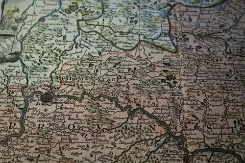 Landkarte,Bavaria,Pars Inferior,Matthäus Seutter,um1700,koloriert