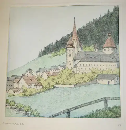 Koziol, Fritz. Aus Österreichs Bergen. 26 Lithografien um 1920,im Schuber