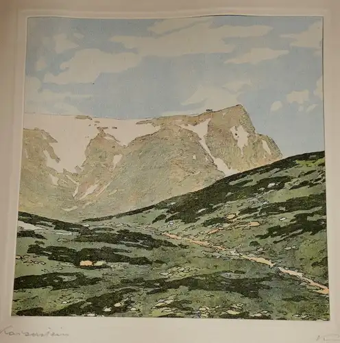 Koziol, Fritz. Aus Österreichs Bergen. 26 Lithografien um 1920,im Schuber