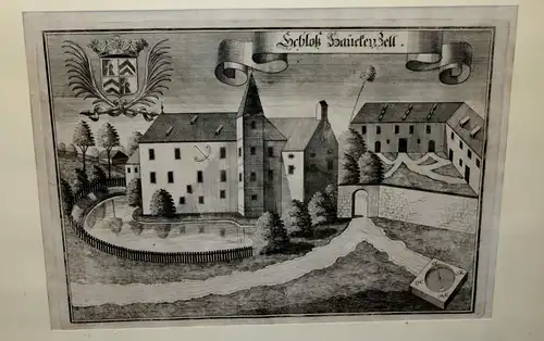 Kupferstich,Schloss Hauckenzell,ca.1716-1726,Michael Wening