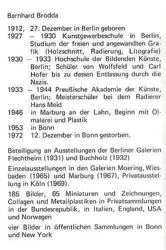 Bernhard Brodda,Mischtechnik, auf Karton,Nachlaßstempel