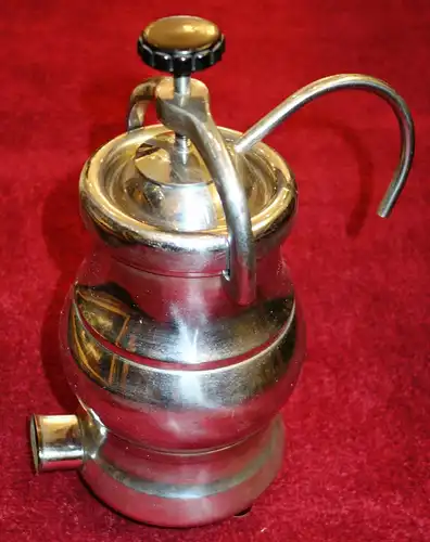 Kaffeemaschine,alte,verchromt, 1940-50,wohl Italien