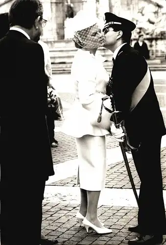 Fotografie,Anna Elise Favero,Rom,1990 ,Andreotti bei einer Hochzeit