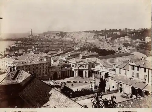 Fotografie, Alfred Noack, Genova, Panorama da S. Brigida, #26, ca. 1860