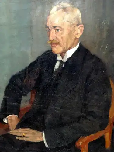 Emil Thoma,Ölbild,Portrait eines Herrn,1924