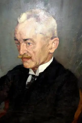 Emil Thoma,Ölbild,Portrait eines Herrn,1924