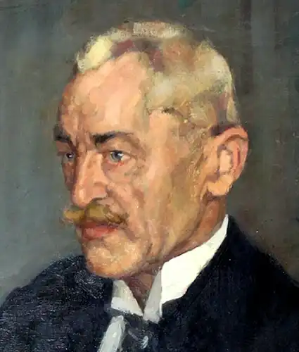 Emil Thoma,Ölbild,Portrait eines Herrn,1924