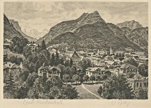 Bad Reichenhall - Original-Radierung