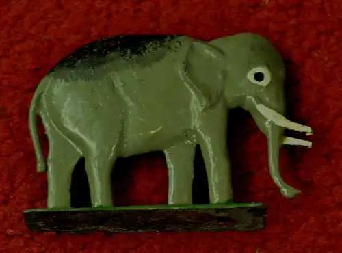 Zinnfigur,Elefant,bemalt,deutsch um 1930