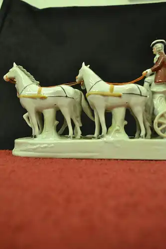 Porzellan,Kutsche,Unger, Schneider & Hutschenreuther / Carl Schneider's Erben