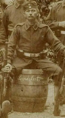 Militär-Erinnerungs-Photo von Lager-Lechfeld 1902