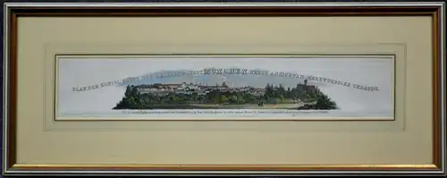 Kupferstich,koloriert, München mit sehenswerten Gebäuden, gest.1833, C. Schleich