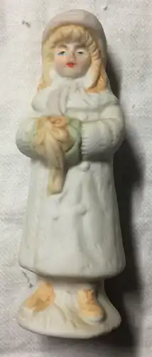 Drei kleine Figuren aus Porzellan, ohne Marke, ca. Ende 19. Jahrhunderts