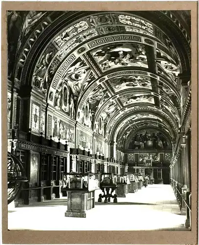 Hist Photo Bibl-Saal EL ESCORIAL Madrid Prinzessin Ludwig Ferdinand v. Bayern