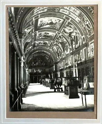 Hist Photo Bibl-Saal EL ESCORIAL Madrid Prinzessin Ludwig Ferdinand v. Bayern