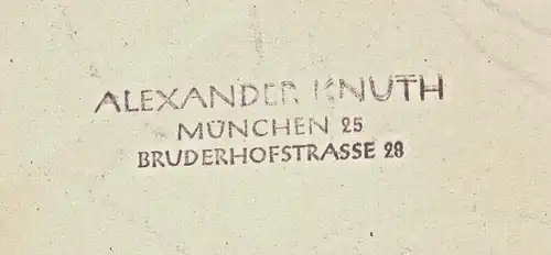 Original-Tuschezeichnung – Cartoon von Alexander Knuth, 1950er Jahre