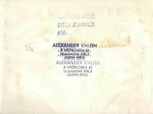 Original-Tuschezeichnung – Cartoon von Alexander Knuth, 1950er Jahre