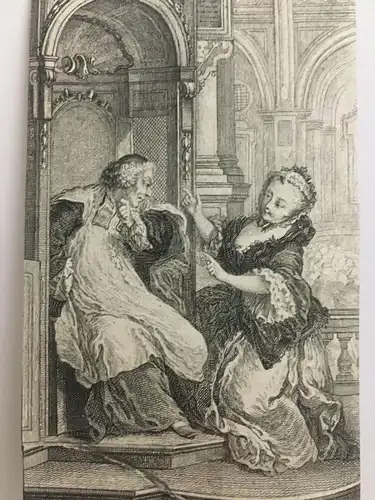 Kupferstich,Illustration n. Charles Eisen zu Tales & Novels,Jean de La Fontaine