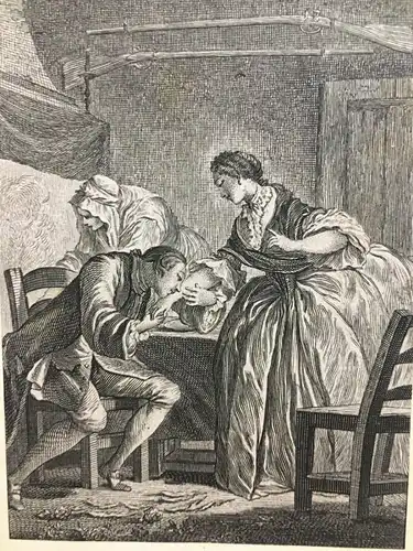 Kupferstich,Illustration n. Charles Eisen zu Tales & Novels,Jean de La Fontaine