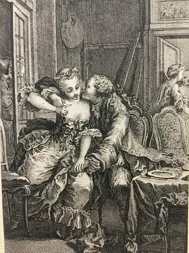 Kupferstich,Illustration n. Charles Eisen zu Tales & Novels,Jean de La Fontaine