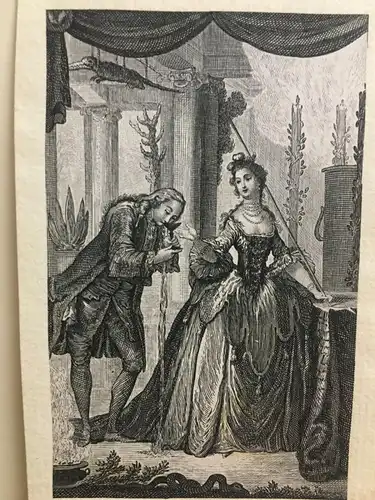 Kupferstich,Illustration n. Charles Eisen zu Tales & Novels,Jean de La Fontaine