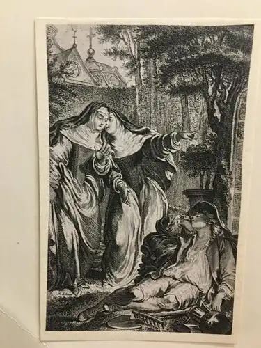 Kupferstich,Illustration n. Charles Eisen zu Tales & Novels,Jean de La Fontaine