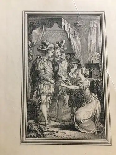 Kupferstich,Illustration n. Charles Eisen zu Tales & Novels,Jean de La Fontaine