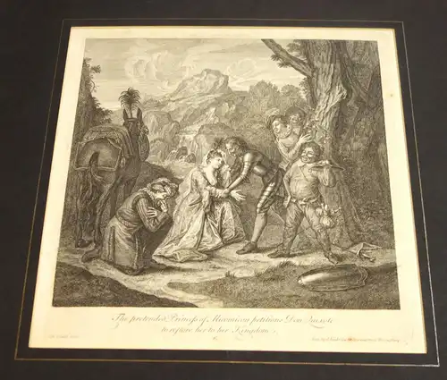 Grafik,Kupferstich,Don Quichote,1725,Nr.6,Charles A.Coypel ,G. Vandergucht