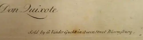 Grafik,Kupferstich,Don Quichote,1725,Nr.6,Charles A.Coypel ,G. Vandergucht