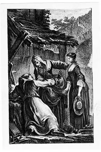 Kupferstich,Illustration n. Charles Eisen zu Tales & Novels,Jean de La Fontaine