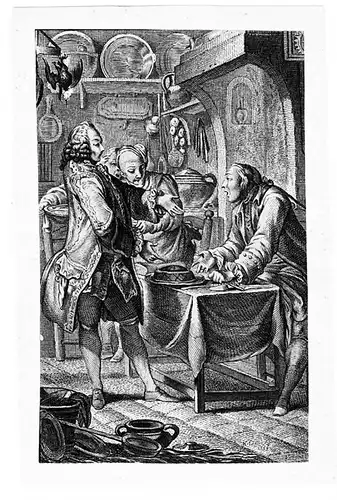 Kupferstich,Illustration n. Charles Eisen zu Tales & Novels,Jean de La Fontaine