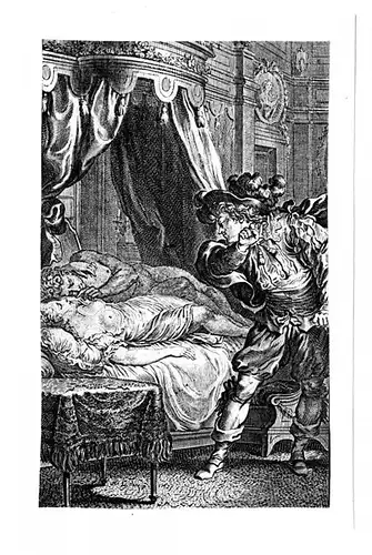 Kupferstich,Illustration n. Charles Eisen zu Tales & Novels,Jean de La Fontaine