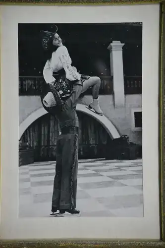 Fotografie, Eiskunstlauf, Icecapades, Käthe Saller, Fred Emanuel, etwa 1952