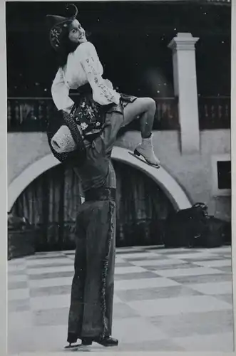 Fotografie, Eiskunstlauf, Icecapades, Käthe Saller, Fred Emanuel, etwa 1952