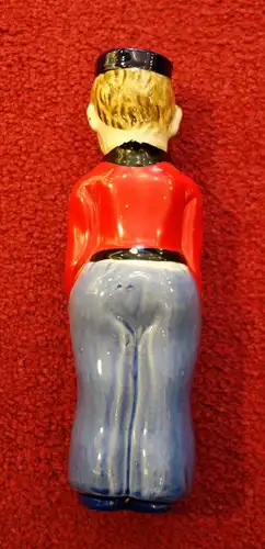 Porzellan,Flasche,Seemann,grotesk flask bottle decanter modernist Nippes .