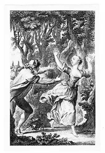 Kupferstich,Illustration n. Charles Eisen zu Tales & Novels,Jean de La Fontaine